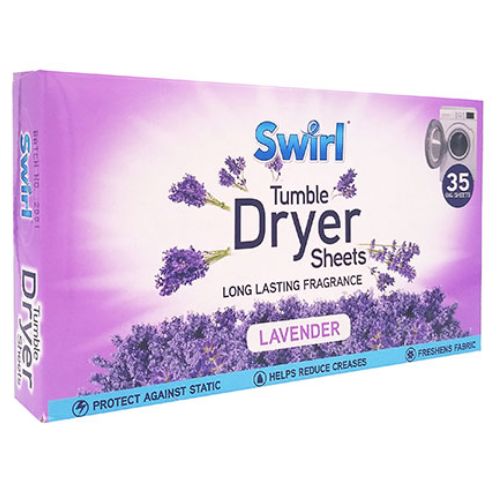 Swirl Tumble Dryer Sheets Lavender 35 Pack