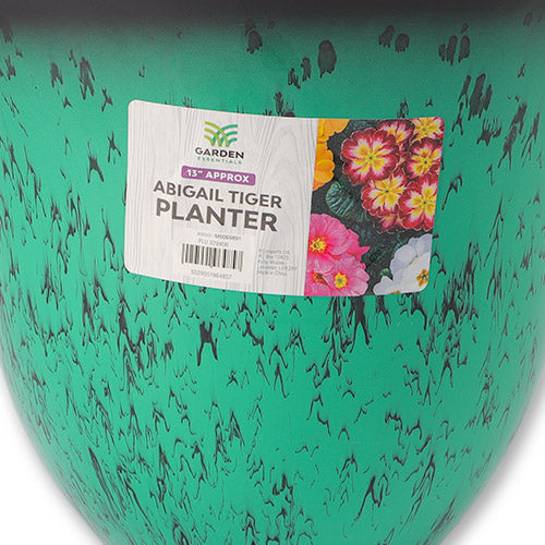 Abigail Tiger Planter Assorted Colours 13"