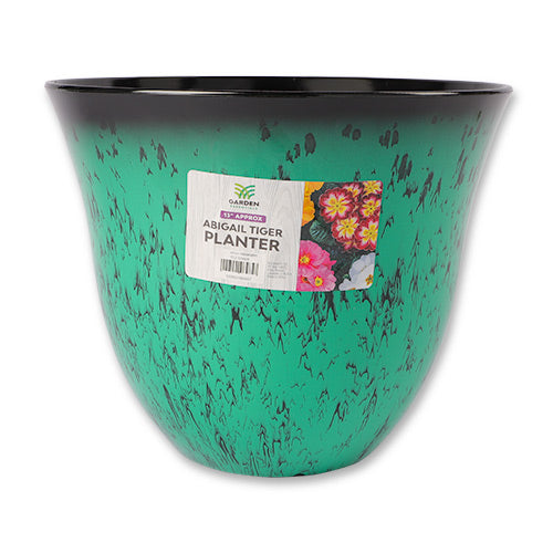 Abigail Tiger Planter Assorted Colours 13"