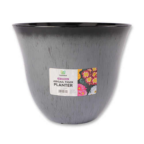 Abigail Tiger Planter Assorted Colours 13"