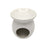 White Ceramic Oil Wax Melt Burner 10cm