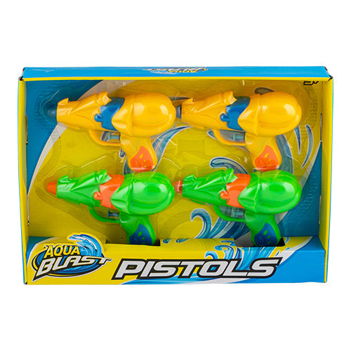 Aqua Blast Water Pistols 4 Pack