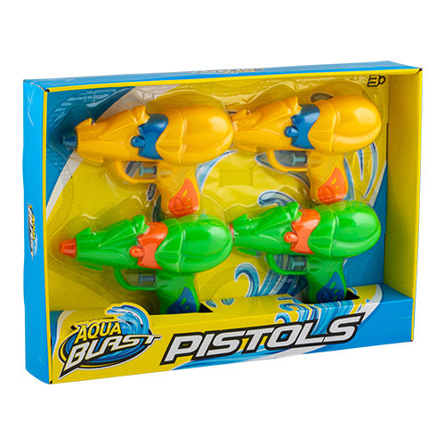 Aqua Blast Water Pistols 4 Pack