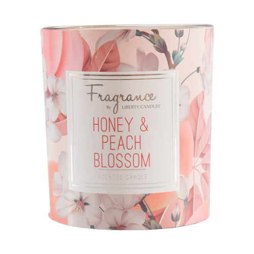 Liberty Candles Honey & Peach Blossom Scented Candle 10oz