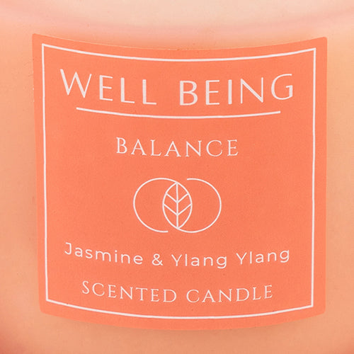 Well Being Balance Jasmine & Ylang Ylang Frosted Scented Candle 4oz