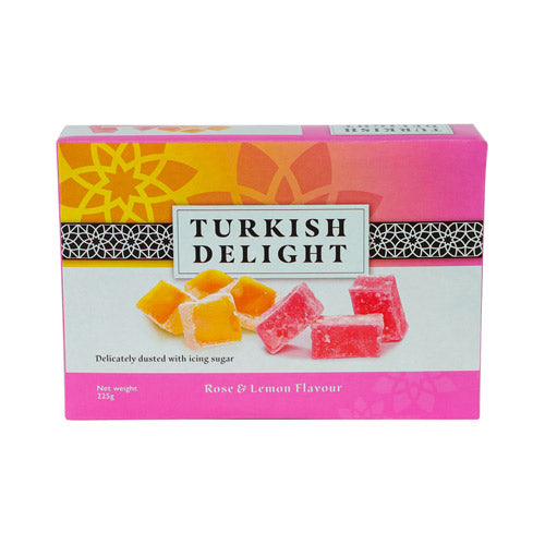 Turkish Delight Rose & Lemon Flavour 225g