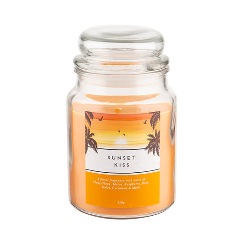 Sunset Kiss Scented Large Jar Candle 18oz