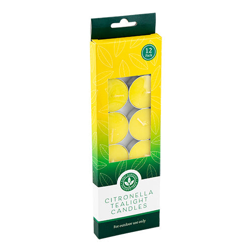 Citronella Tealight Candles 12 Pack
