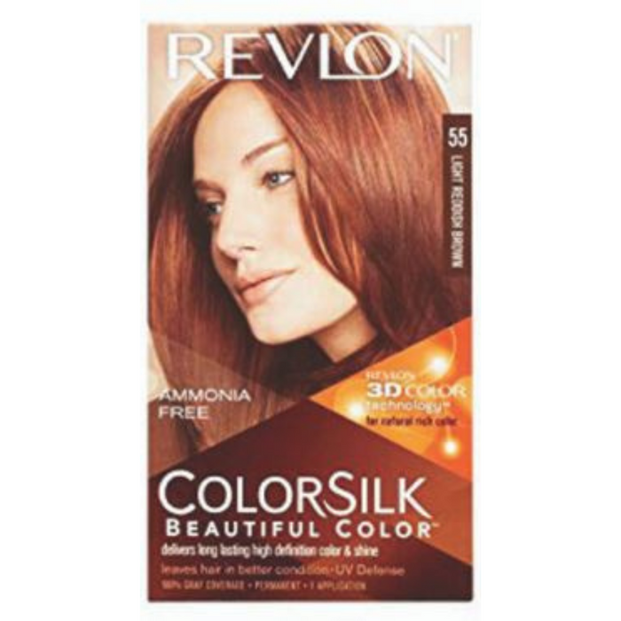 Revlon Colorsilk Hair Colour Light Reddish Brown 55 440g