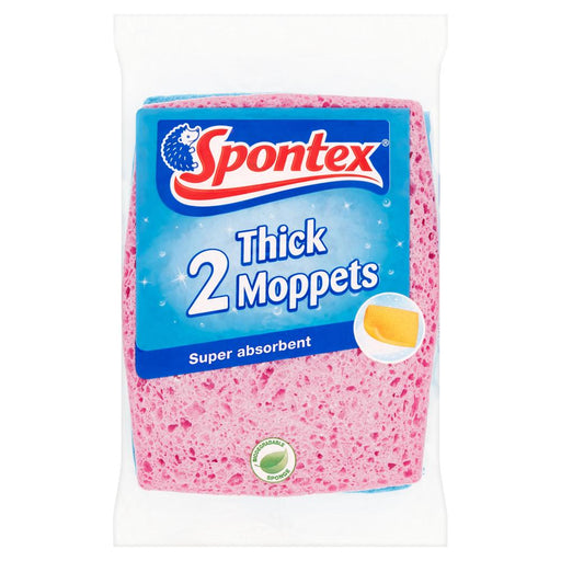 Spontex Thick Moppets Twin Pack