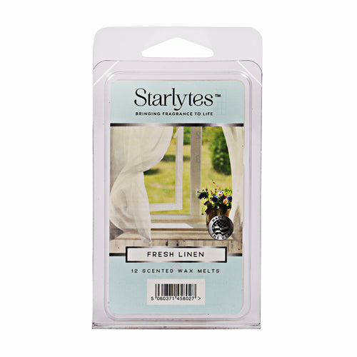 Starlytes 12 Scented Wax Melts Fresh Linen