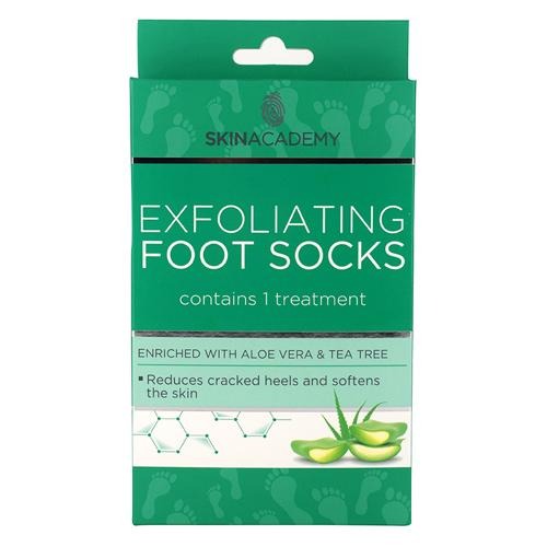 Skin Academy Aloe Vera & Tea Tree Exfoliating Foot Socks