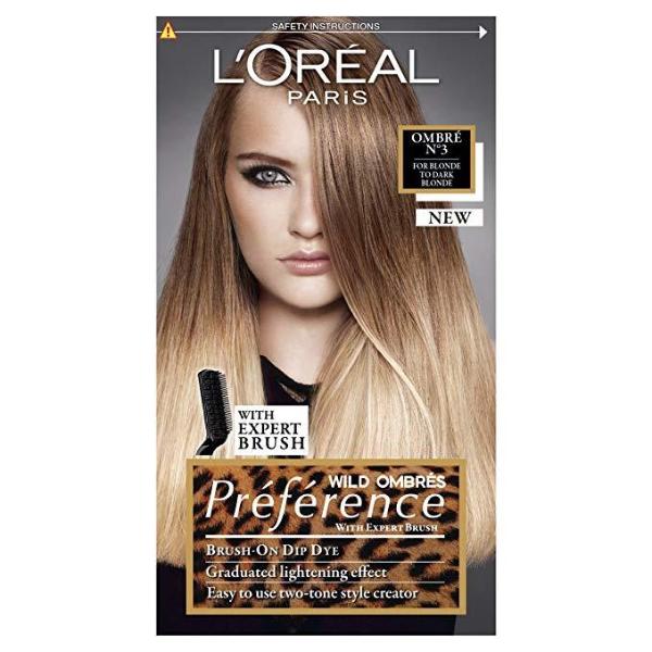 L'Oreal Paris Preference Wild Ombres No 3 Dye for Blonde/Dark Blonde