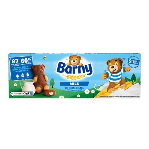 Barny Milk Soft Baked Bears 5 Packs 125g