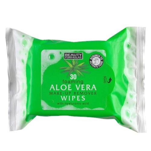 Beauty Formulas Aloe Vera Make-Up Remover Wipes 30's