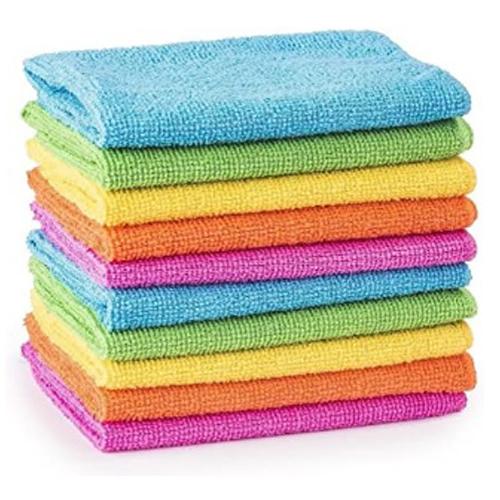 Clean & Shine Rainbow Microfibre Cloths Pack Of 10