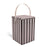 Tessuto Laundry Storage Tin Grey and White Stripe