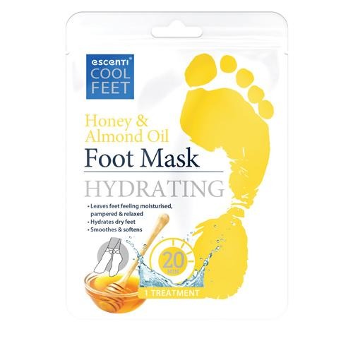 Escenti Cool Feet Honey & Almond Oil Foot Mask 1 Treatment