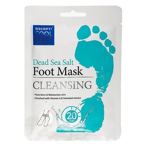 Escenti Cool Feet Dead Sea Salt Foot Mask 1 x Treatment
