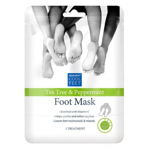 Escenti Cool Feet Tea Tree & Peppermint Foot Mask 1 x Treatment