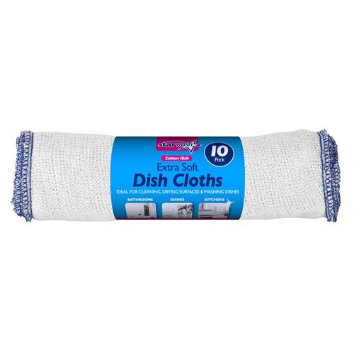 Dlux Cotton Dishcloths 10's