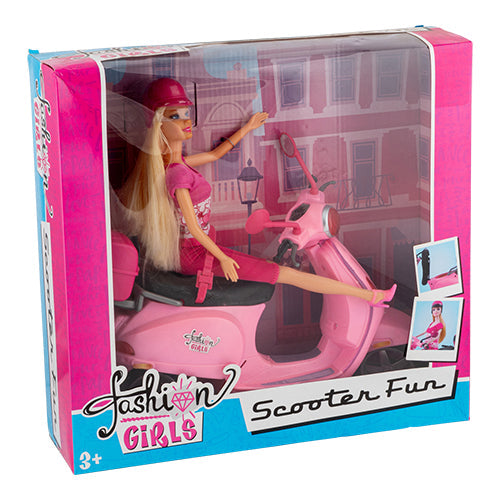 Fashion Girls Scooter Fun Doll