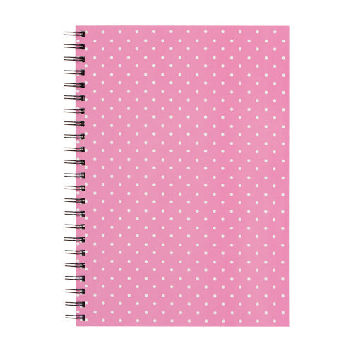 A4 Wiro Bound Lined Patterned Notebook