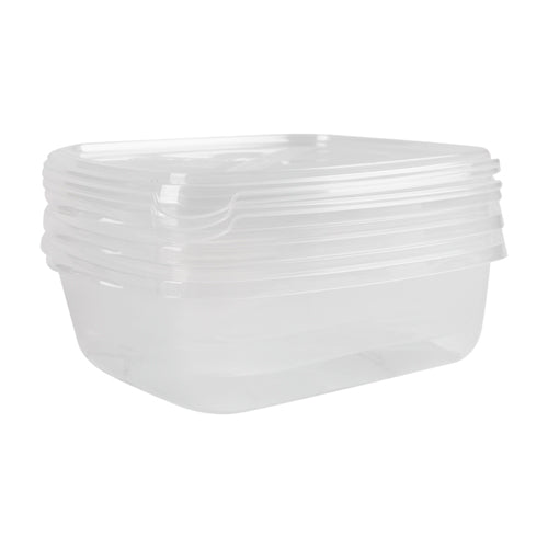 Woolf & Baker Square Food Storage Tubs 3 Piece Set 0.9L