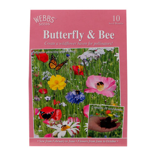 Webbs Seeds Butterfly & Bee Seed Bombs 10 Pk