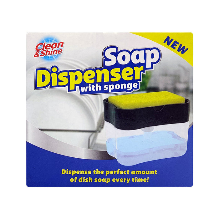 Clean & Shine Soap Dispenser With Sponge