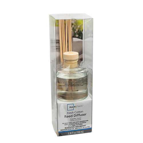 Mainstays Fresh Cotton Reed Diffuser 3.38Fl oz 100ml