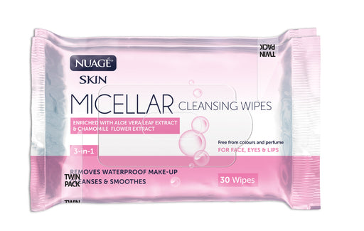 Nuagé Micellar Cleansing 25 Wipes 3-in-1 Twin