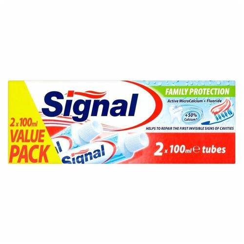 Signal Original Family Protection Fluoride Toothpaste Twin Pack 200ml