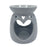 Home Collection Grey Heart Oil Burner 13cm