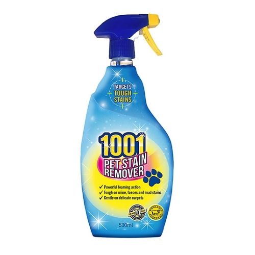 1001 Pet Stain Remover for Carpets and Upholstery 500ml