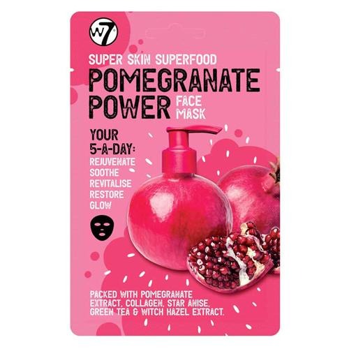 W7 Pomegranate Power Super Skin Food Face Mask 1 Sachet