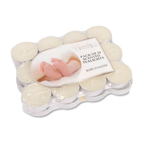 Scented Tealights Baby Powder Pack of 24