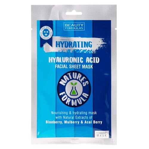 Beauty Formulas Hydrating Hyaluronic Acid Facial Sheet Mask