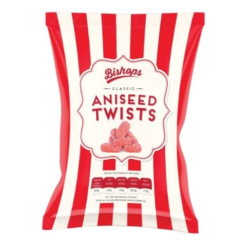 Bishop's Aniseed Twists Sweets 170g