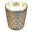 Candlelight Embossed Gold Glass Candles Prosecco Scent 350gm