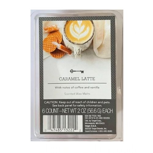 Premium Scented Wax Melts Caramel Latte 6 Pk