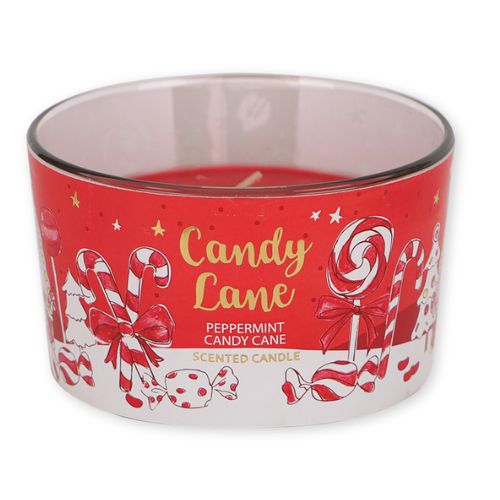 Peppermint Candy Cane Christmas Scented Candle 12oz