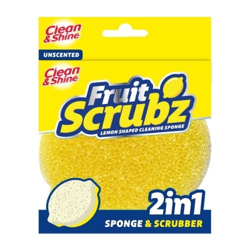 Clean and Shine Fruit Scrubz Sponge and Scrubber