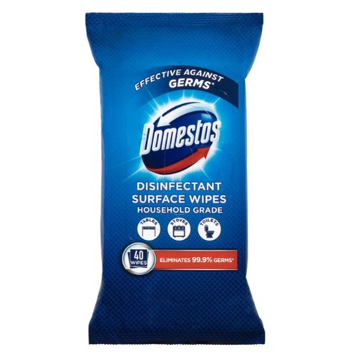 Domestos Disinfecting Surface Wipes 40 Pack