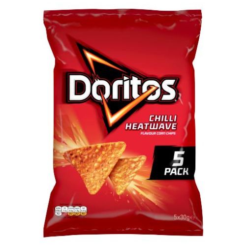 Doritos Chilli Heatwave Tortilla Chips 5 Pack