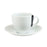 Modern Collection Expresso Cup & Saucer Set Coupe Shape 90ml 6 Pack
