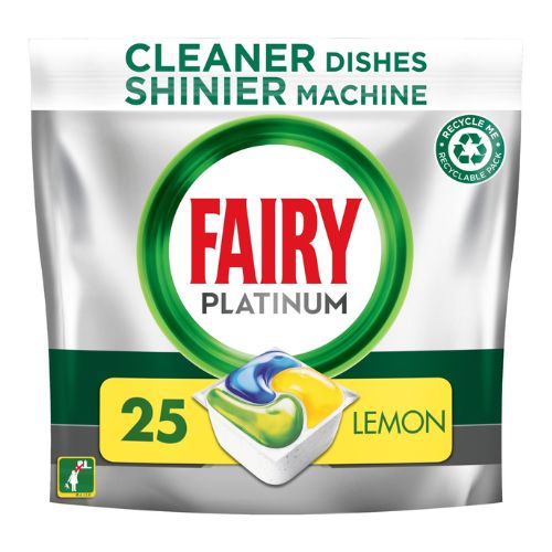 Fairy Platinum All In One Lemon Dishwasher Capsules 25 Pk