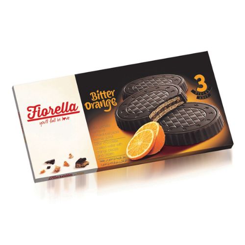 Fiorella Bitter Orange Chocolate Biscuits 3 Pack 60g