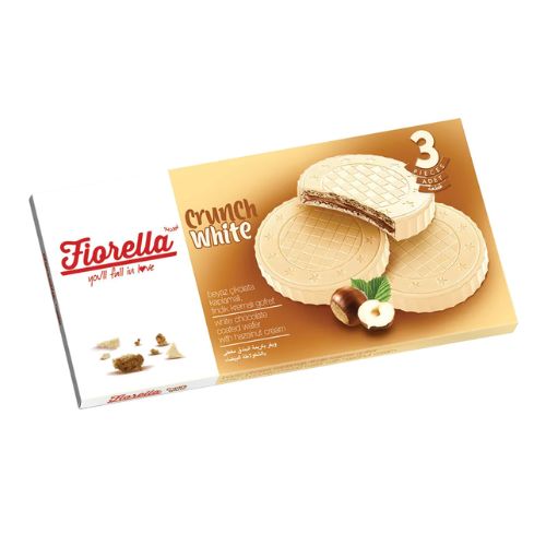 Fiorella White Chocolate Wafer Biscuits 3 Pack 60g