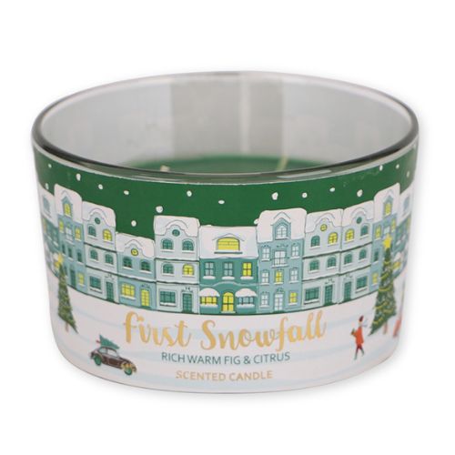 First Snowfall Rich Warm Fig & Citrus Christmas Scented Candle 12oz